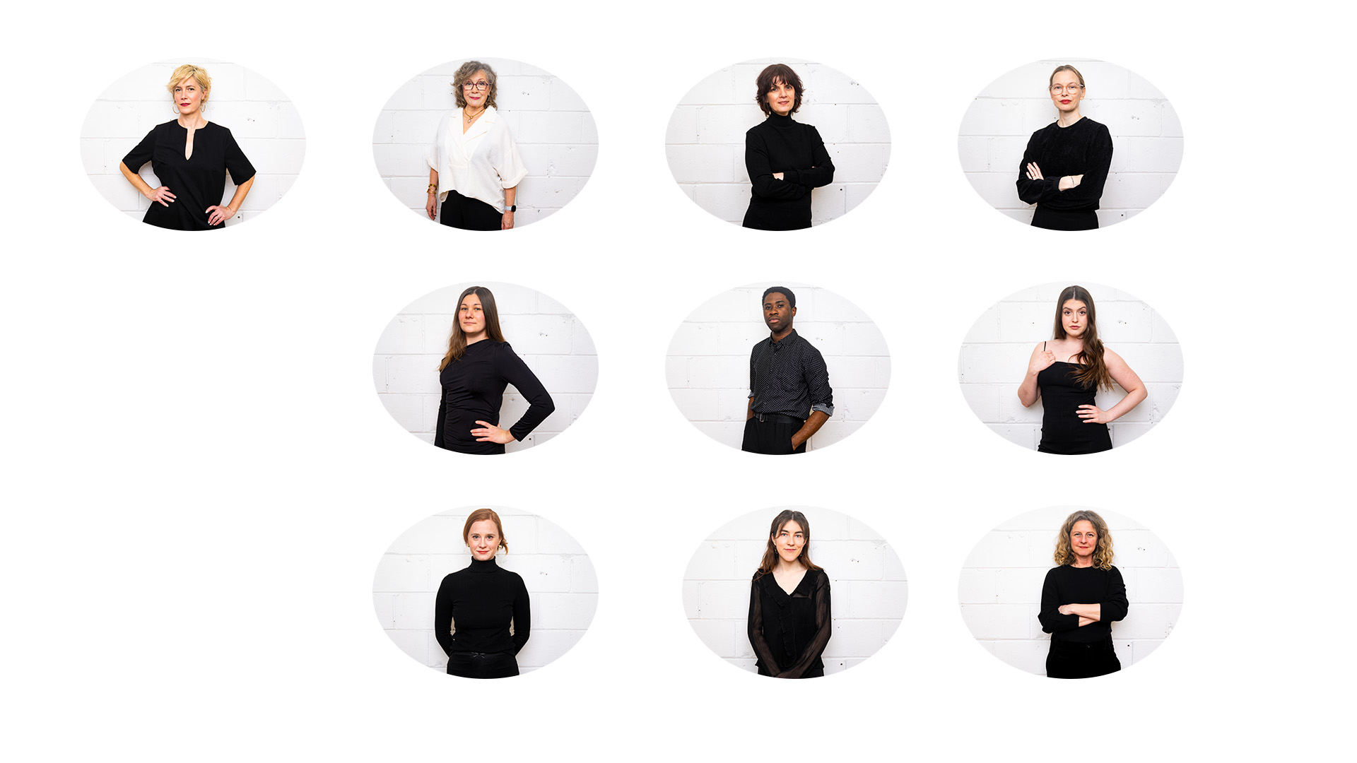 The team at Penny Loafers Shoe Shine. A collage of headshots